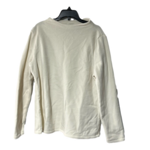 Women’s Talbots polar fleece blouse cream colored size medium‎ M comfy warm